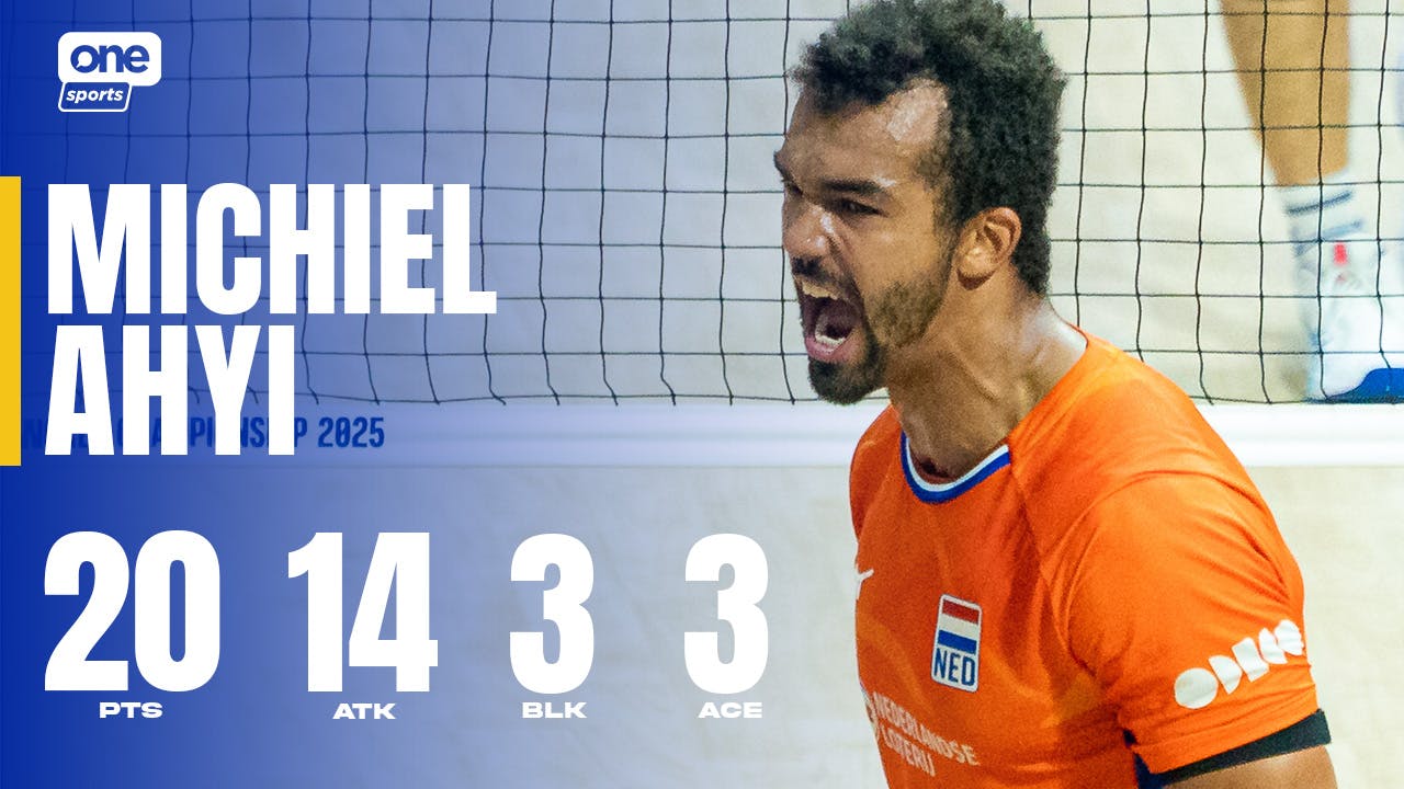 Michiel Ahyi drops 20 for Netherlands to push past Qatar | FIVB Highlights